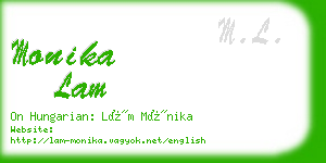 monika lam business card